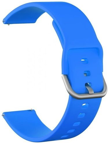 Ремешок силиконовый для Haylou LS02, голубой фото