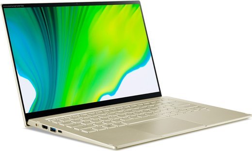Ноутбук Acer Swift SF514-55T-579C (Core i5-1135G7 2.40GHz/14.0''/1920x1080/IPS/TOUCH/8GB/512GB SSD/Integrated/Win10) золотой фото