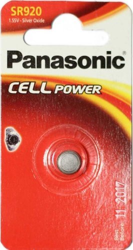 Батарейки Panasonic SR-920EL/1B дисковые серебряно-оксидные SILVER OXIDE в блистере 1шт фото