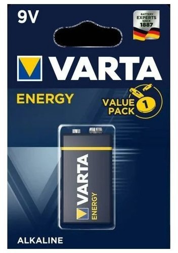 Батарейка щелочная VARTA 6LR61 Energy 9В блистер 1 шт (4122229411) фото