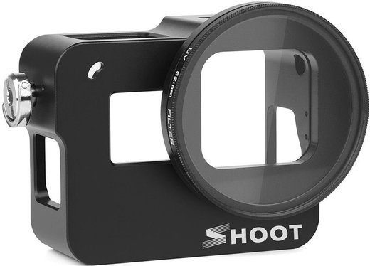 Каркасный корпус SHOOT XTGP505A с УФ-фильтром 52 мм для экшн-камеры GoPro Hero 7 Black / Hero 6 / Hero 5 / HERO (2018) фото