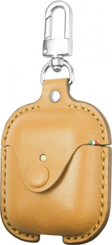 Чехол кожаный Cozistyle для наушников Apple AirPods 1/2, золотой фото