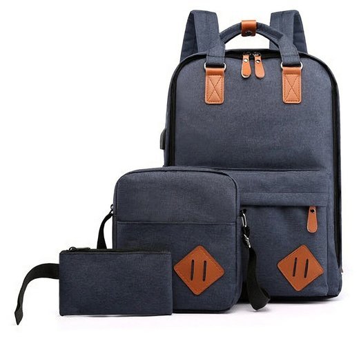 Комплект сумок 3 в 1 Port Lagrge для ноутбука 15,6“, синий фото