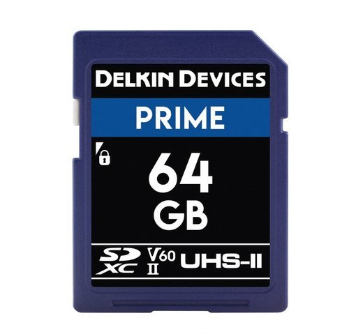 Карта памяти Delkin Devices Prime SDXC 1900X UHS-II Class 10 V60 (300/100MB/s) 64GB фото