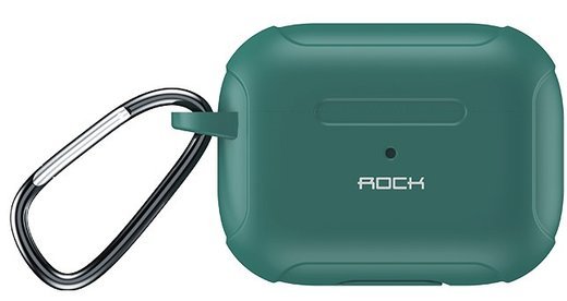 Чехол Rock Armor, силиконовый, для Apple Airpods 3 / Airpods Pro, зеленый фото