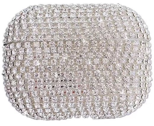 Чехол Luxury 3D Diamond Glitter, для Airpods 1/2, Airpods Pro 3, тип 1 фото