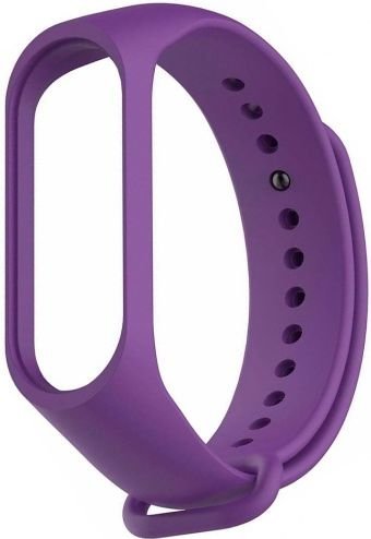 Ремешок силиконовый для Mi Band 4, фиолетовый фото