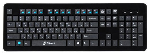 Беспроводная клавиатура Оклик 870S, черный фото