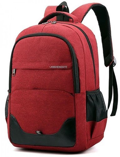 Рюкзак для ноутбука, оксфорд, красный фото