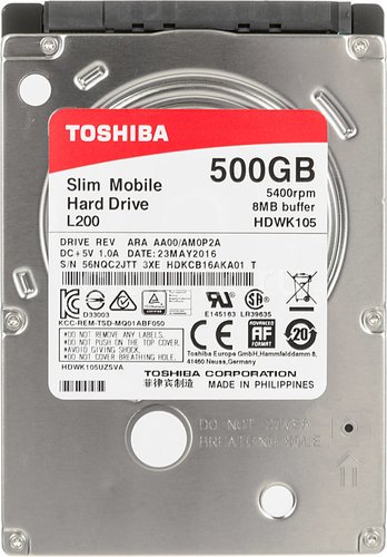 Жесткий диск HDD 2.5" Toshiba 500Gb (HDWK105UZSVA) фото