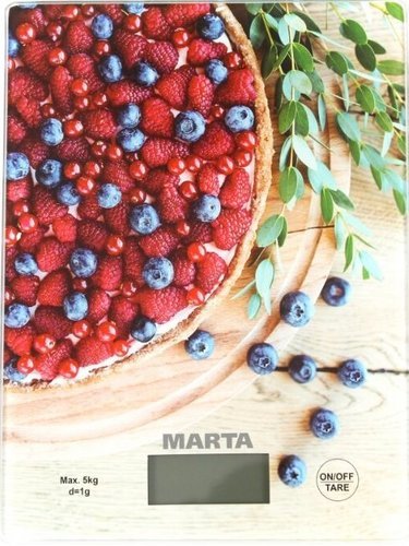 Весы кухонные MARTA MT-1634 ягодный пирог фото