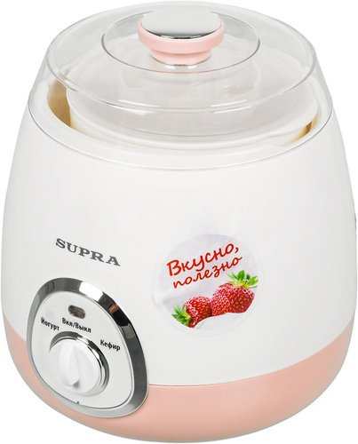Йогуртница Supra YGS-7001 15Вт 1б. 1000мл розовый/белый фото