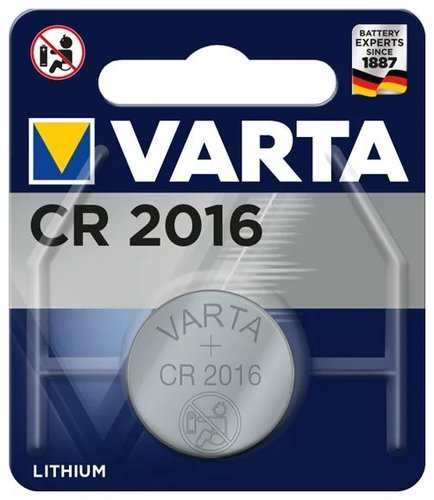 Батарейка литиевая VARTA CR2016 Professional Electronics дисковая 3В блистер 1 шт (06016101401) фото