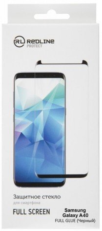 Защитное стекло для Samsung Galaxy A40 Full Screen Full Glue черный, Redline фото