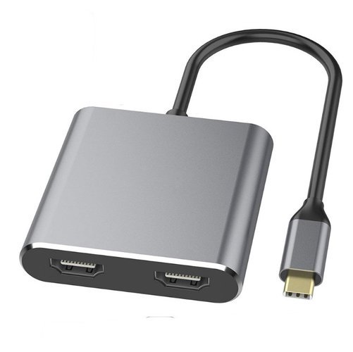 Адаптер Bakeey USB-C Type-C / 4K HD / USB 3.0 / 1х60 Вт порт зарядки для смартфонов и планшетов фото