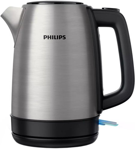 Чайник электрический Philips HD9350/90 1.7л. 1850Вт серебристый/черный (корпус: нержавеющая сталь) фото