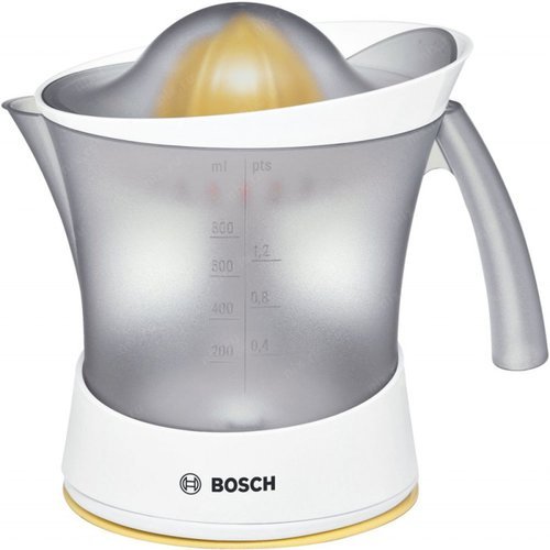 Соковыжималка цитрусовая Bosch MCP3000N 25Вт рез.сок.:800мл. белый/желтый фото