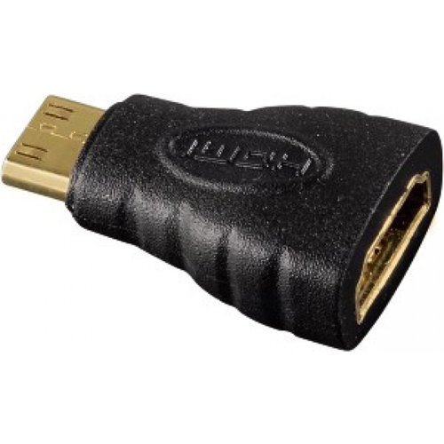 Адаптер Hama H-39861 mini-HDMI (m)/HDMI (f) Позолоченные контакты черный (00039861) фото