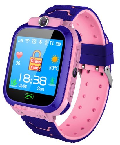 Детские умные часы Bakeey LBS+GPRS, розовый фото