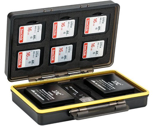 Чехол JJC BC-3NPW126 для карт памяти и аккумуляторов (6 x SD cards and 2 x NP-W126/NP-W126s batteries) фото