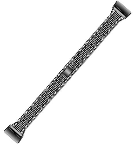 Ремешок для браслета Fitbit Charge3, нержавеющая сталь, черный фото