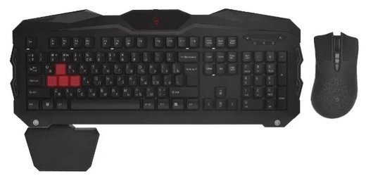 Клавиатура + мышь A4 Bloody Q2100/B2100 (Q210+Q9) клав:черный мышь:черный USB Multimedia Gamer LED фото