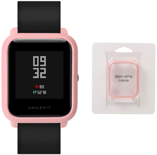 Защитная накладка для часов Amazfit Bip Lite, розовый фото