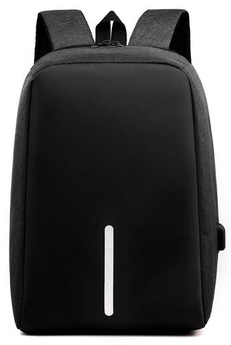 Рюкзак для ноутбука с USB портом, черный фото