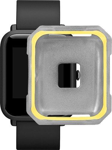 Защитный чехол Bakeey для часов Xiaomi Huami Amazfit Bip, серебристый/желтый фото