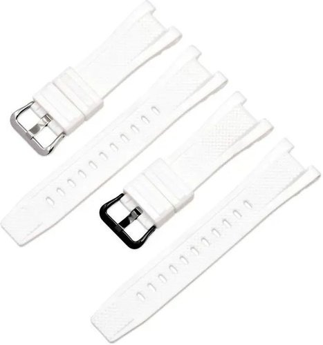 Ремешок Bakeey из полимерного материала с серебряной застежкой для Casio G-shock Series, белый фото