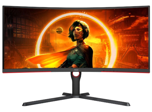 Монитор AOC 34" Gaming CU34G3S/BK черный/красный фото
