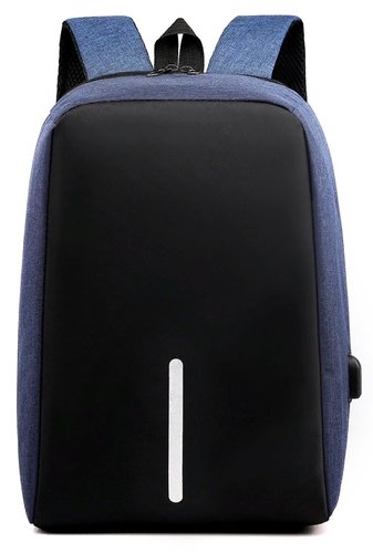 Рюкзак для ноутбука с USB портом, синий фото