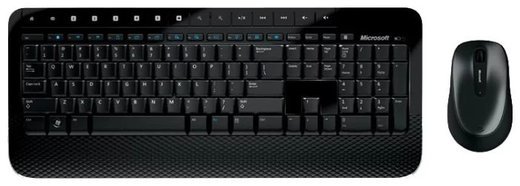 Беспроводной комплект Microsoft 2000 (Клавиатура+мышь), черный фото