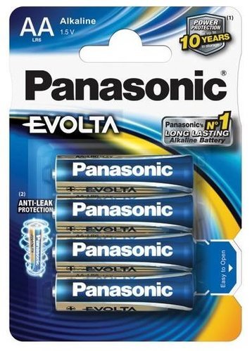 Батарейки Panasonic LR6EGE/4BP AA щелочные Evolta в блистере 4шт фото