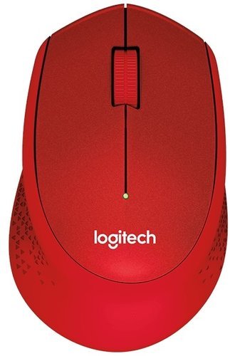 Беспроводная мышь Logitech M330 Silent Plus, красный фото