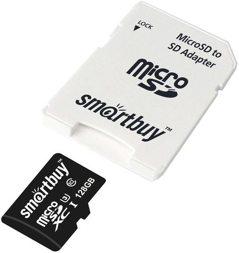 Карта памяти Smartbuy microSDXC Pro Class 10 UHS-I U3 (90/70MB/s) 128GB + ADP фото