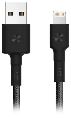 Кабель ZMI MFi USB/Lightning 30 см (AL823) черный фото