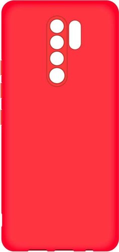 Чехол-накладка для Xiaomi Redmi 9 красный, Microfiber Case, Borasco фото