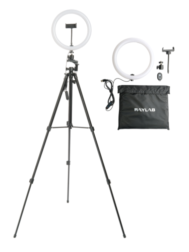 Светодиодный осветитель Raylab RL-0110 Kit кольцевой с видеоштативом фото