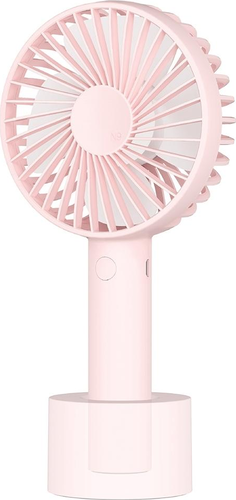 Вентилятор портативный SOLOVE manual fan Micro Usb, розовый фото