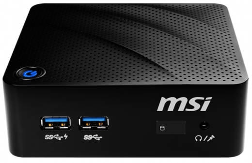 Неттоп MSI Cubi N JSL-031XRU slim (Celeron N4500/4Gb/SSD256Gb UHDG/noOS), черный фото