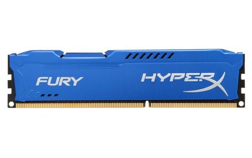 Память оперативная DDR3 4GB Kingston 1600MHz CL10 DIMM HyperX FURY синяя HX316C10F/4 фото