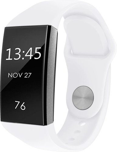 Силиконовый ремешок для Fitbit Charge 3, размер L, белый фото