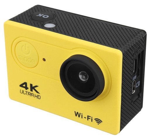 Экшн камера SJ9000, водонепроницаемая, желтый фото