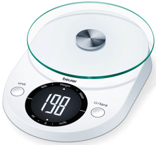 Весы кухонные электронные Beurer KS33 макс.вес:5кг белый фото