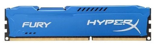 Память оперативная Kingston DDR3 8GB 1333MHz DDR3 CL9 DIMM HyperX FURY синяя фото