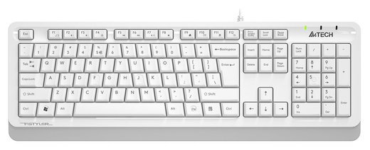 Клавиатура A4Tech Fstyler FKS10, белый/серый фото