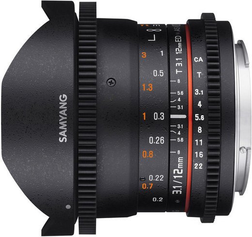 Объектив Samyang 12mm T3.1 VDSLR Canon EF фото