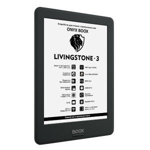 Электронная книга ONYX BOOX LIVINGSTONE 3, чёрный фото