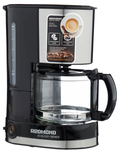 Кофеварка капельная Redmond RCM-M1507 600Вт черный/серебристый фото